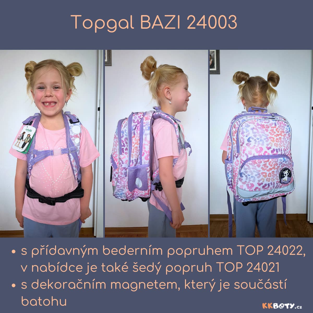 Topgal BAZI a přídavná bederní popruh TOP 24022